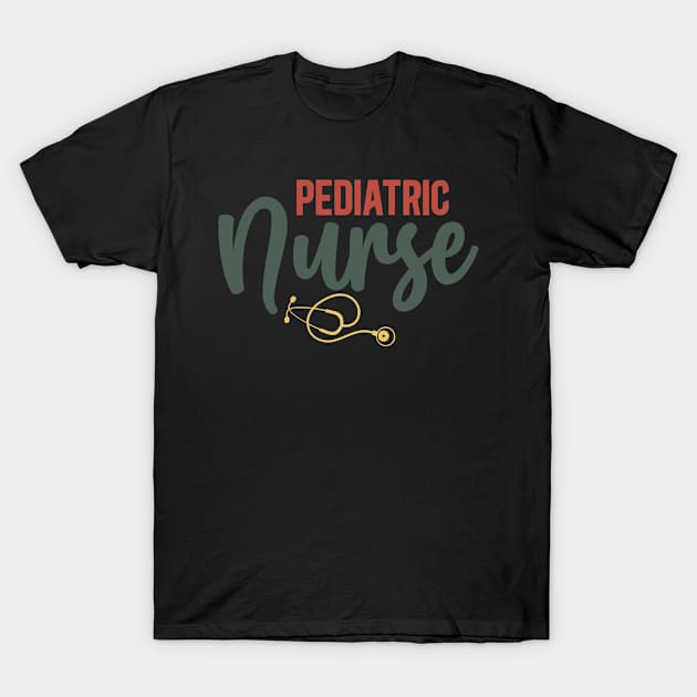 Funny Retro Pediatric Nurse Nursing Sister T-Shirt by Jas-Kei Designs